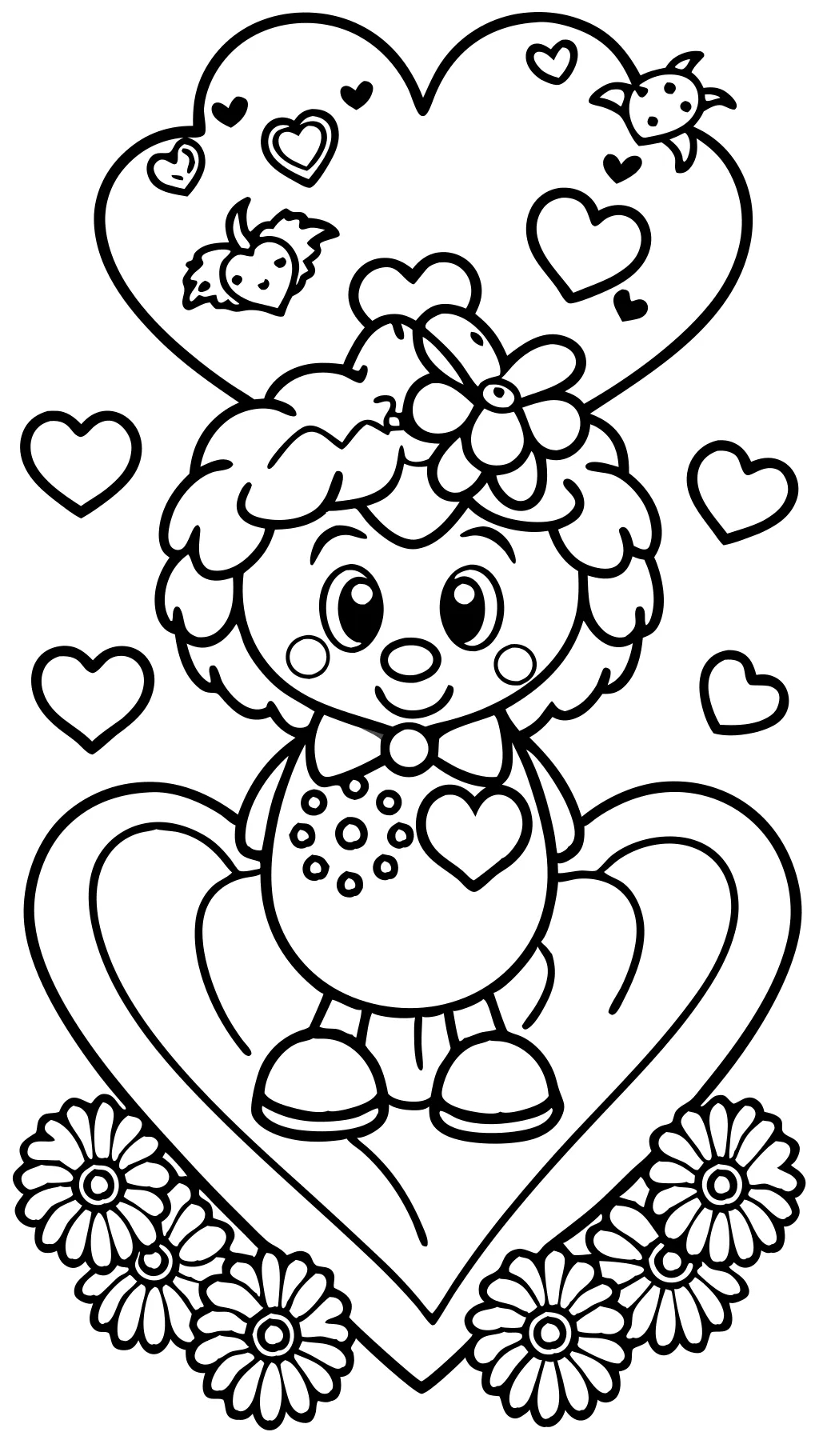 valentine coloring pages printable